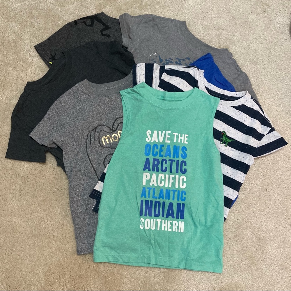 Cat and Jack Tees and Tank Bundle XS 4/5